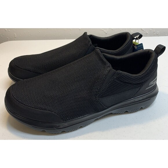 Skechers Go Walk Goga Mat Shoes Sneakers Mens 14 Wide Black Slip On Walking New